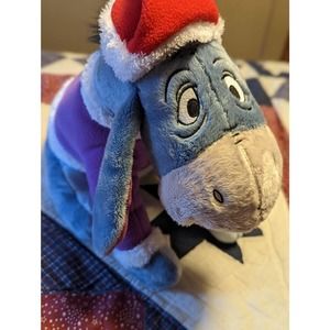 Vintage K-Mart Disney Eeyore 12" Christmas Plush NWT